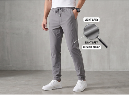 Men’s Premium Comfort Track Pants (BUY 1 GET 1 FREE) – Black & Grey| Stretch Fit, Gymwear & Everyday Wear